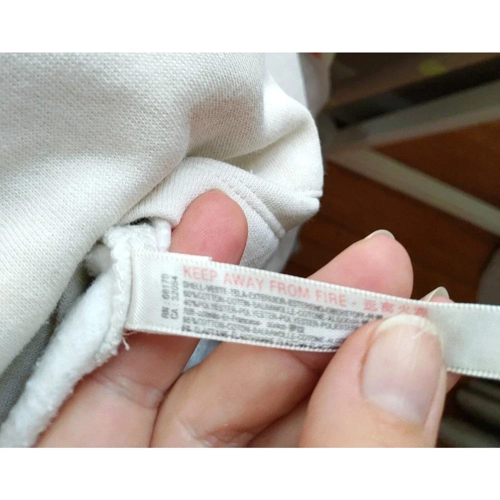 anthropologie saturday sunday Women's White Gray Hoodie Medium Cotton - Picture 7 of 7